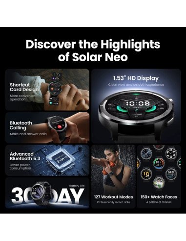Smartwatch Haylou Solar Neo LS21 (Negro)