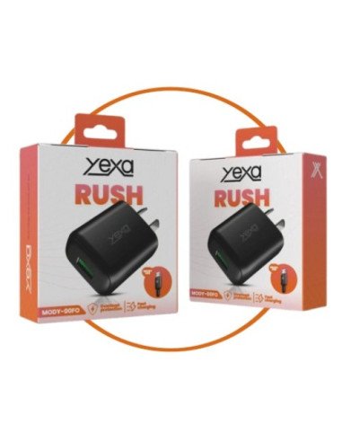 Cargador USB A + Cable Tipo C 4.8A Rush
