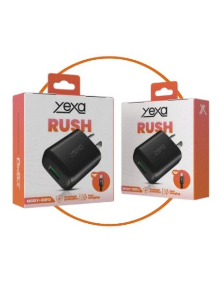 Cargador USB A + Cable Tipo C 4.8A Rush