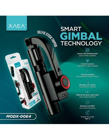 Estabilizador Gimbal con tripode para celular Xaea (Modx-00E4)