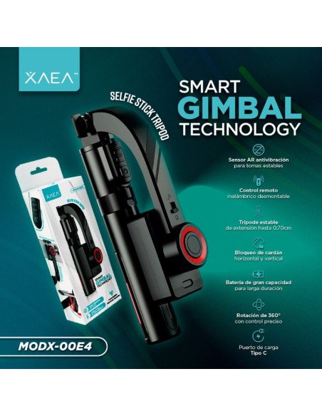 Estabilizador Gimbal con tripode para celular Xaea (Modx-00E4)