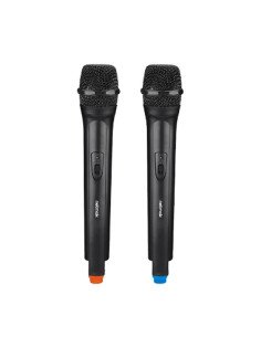 Microfono inalambrico doble VHF Netmak  (NM-MC25) 2