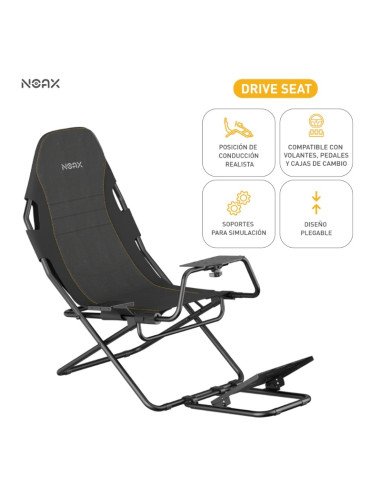 Simulador de carreras Noax DriveSeat Negro