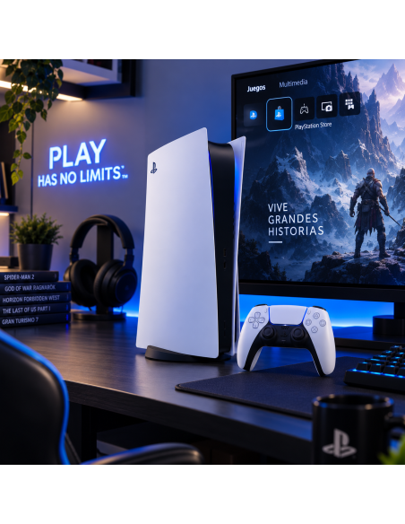 Sony PS5 Digital 825Gb + 1 Joystick