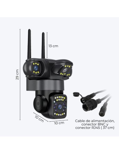 Camara de seguridad 4 en 1 wifi 4K SUONO