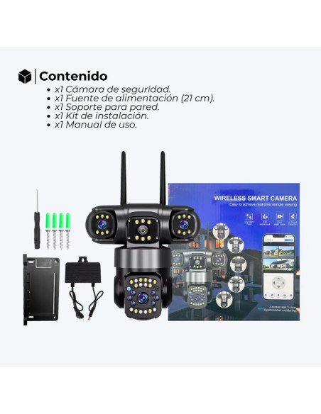 Camara de seguridad 4 en 1 wifi 4K SUONO