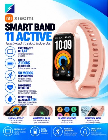 Xiaomi Smart Band 11 Active Rosa 1.47" | OFFLINE