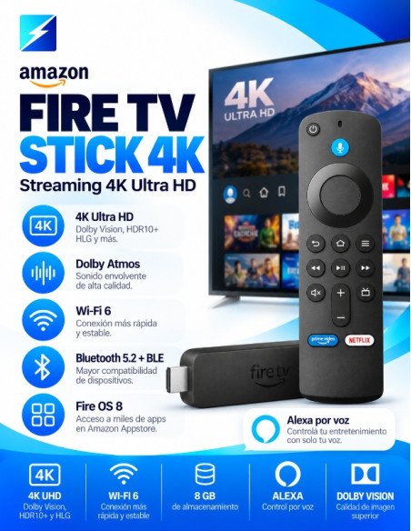 Amazon Fire TV Stick 4K 8GB Wi-Fi 6 | OFFLINE