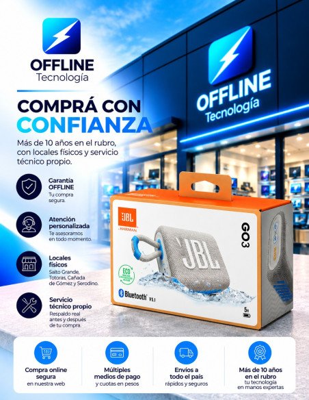 JBL Go 5 Original Blanco Bluetooth 6.0 | OFFLINE