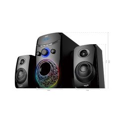 Parlante BT 2.1 FM/USB NISUTA NSPAM21L 