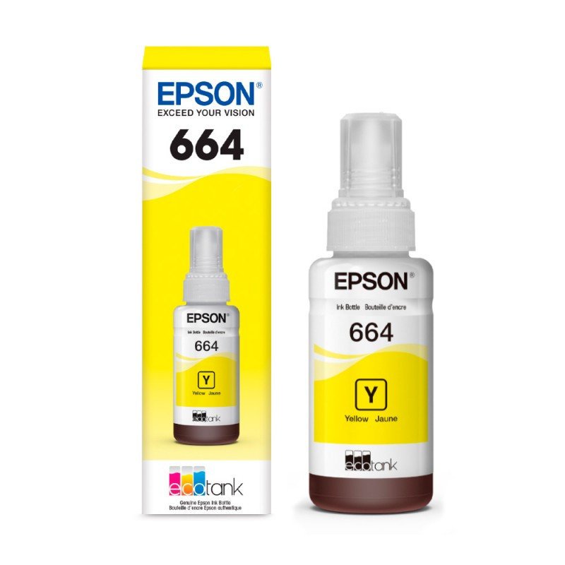 Botella de Tinta EPSON 664 Amarillo para L200, L210 y L355 