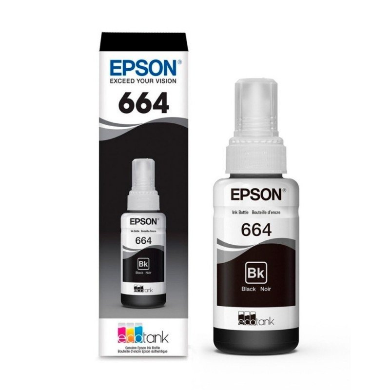 Botella de Tinta EPSON 664 Negro para L200, L210 y L355 