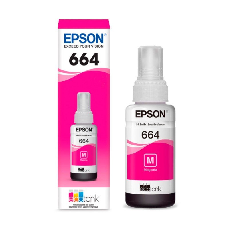 Botella de Tinta EPSON 664 Magenta para L200, L210 y L355 01034388531