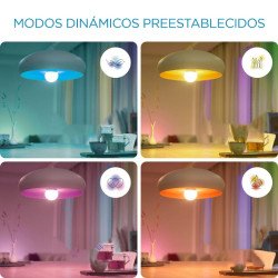 Lámpara Inteligente WIZ LED A60 9W E27 RGB 8779514550896 2