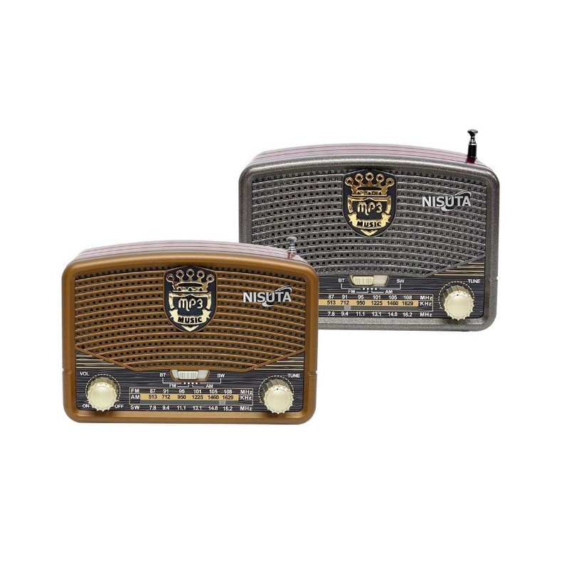 Radio AM/FM BT Vintage NISUTA RV16 